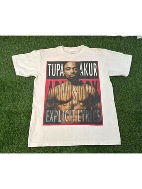 Vintage 2Pac Tupac Shakur Rap Shirt Medium Explicit Lyrics Tee RARE